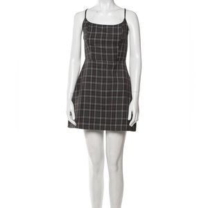 Reformation plaid mini dress